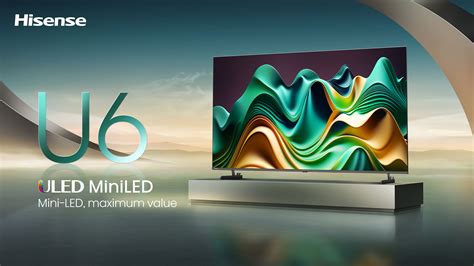 Hisense 55U6N-PRO 55'' 60HZ Mini ULED Smart TV; Quantum Dot Colour;Dolby Vision IQ; Dolby Atmos®; Game Mode Plus;120 High Refresh Rate